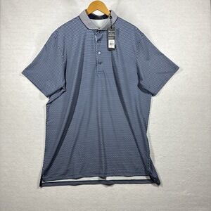 Greyson NWT Volcano Diaries Polo Maltese Blue Perfomance Golf Mens Size XXL